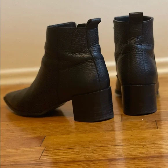 Everlane The Boss Boot black pebbled leather size 7.5 - Picture 4 of 9